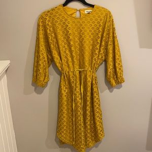 mustard yellow dress! size S